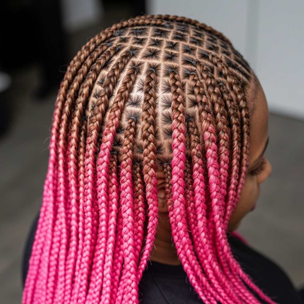 Ombre box braids